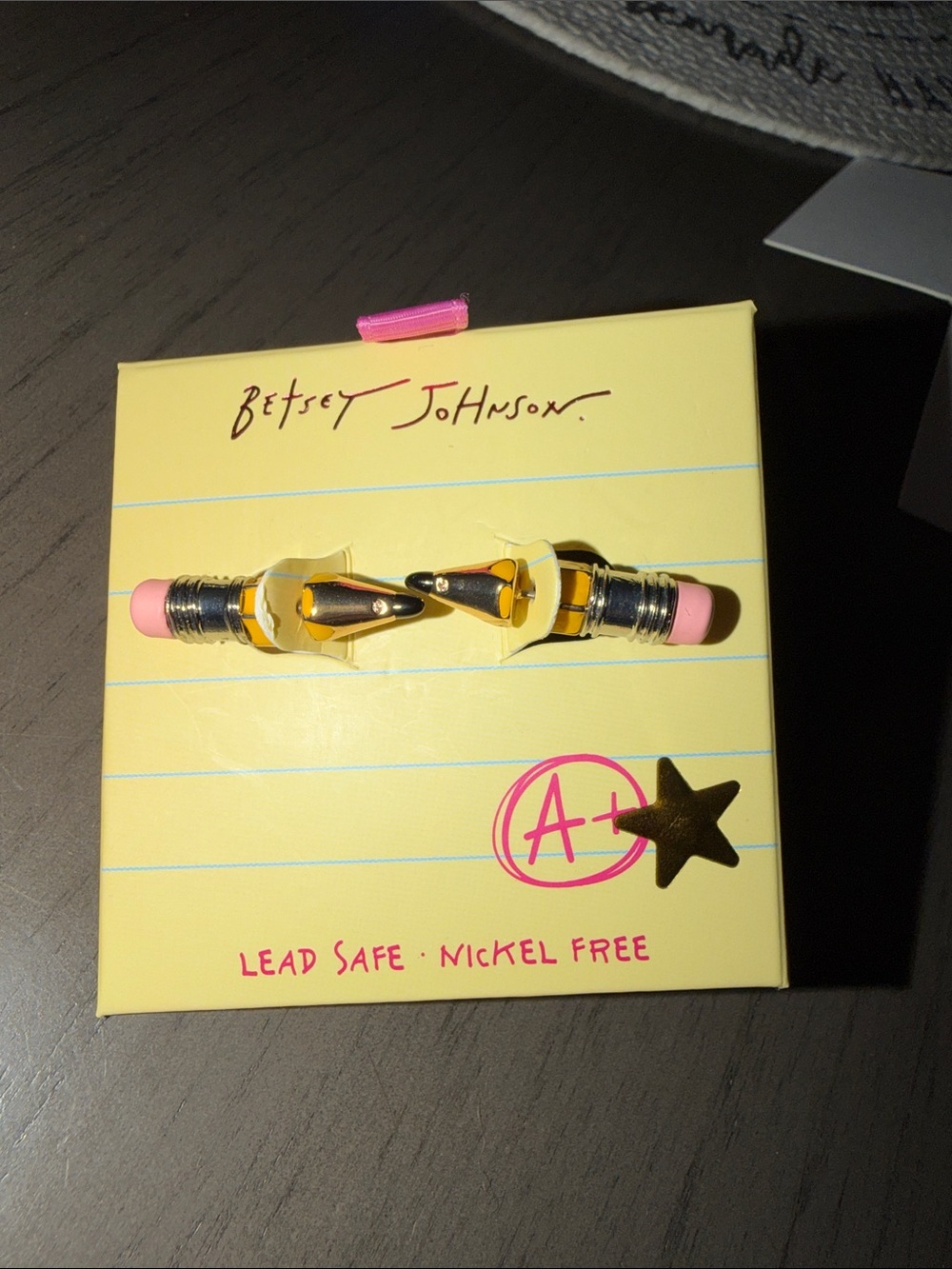Betsey Johnson Pencil Earrings